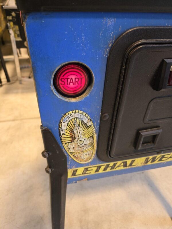 20250522_120831-rotated-1.jpg LETHAL WEAPON 3 DATA EAST PINBALL FLIPPER (P2158)